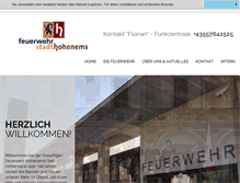 Tablet Screenshot of feuerwehr-hohenems.at